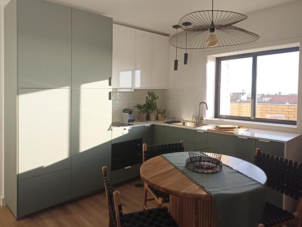 Apartamento AL, Lavra — Cozinha e Sala depois da intervenção